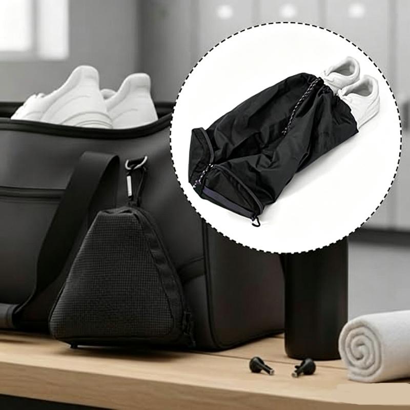 Men'S Shoes - Opvouwbare reistas voor schoenen, zwarte opbergtas