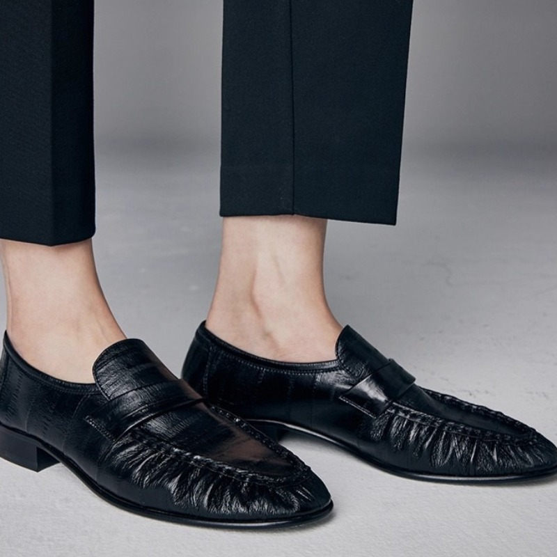 Heels - Luxe damesschoenen Nieuwe handgemaakte lederen loafers